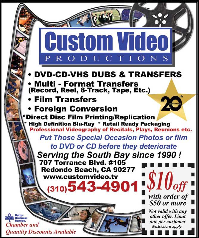 Video Tape Transfer Service Coupon