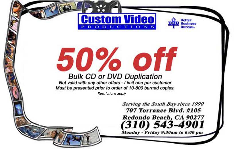 Video Transfer Service Coupon