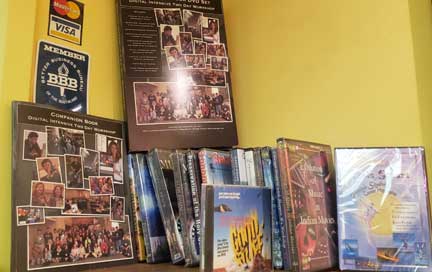 a photo of Disc Package samples of Retail-Ready packaged Discs