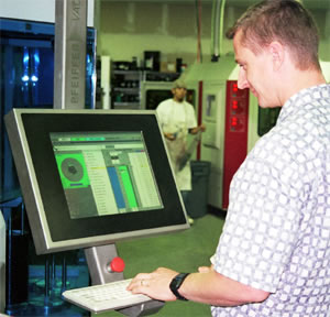 a photo of owner typing requirements for the machine